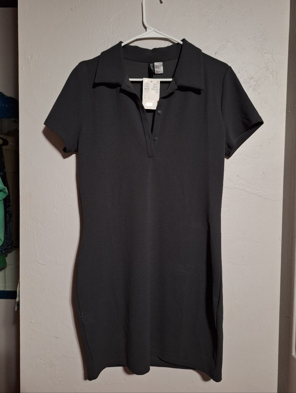 Casual Polo Style Minidress
